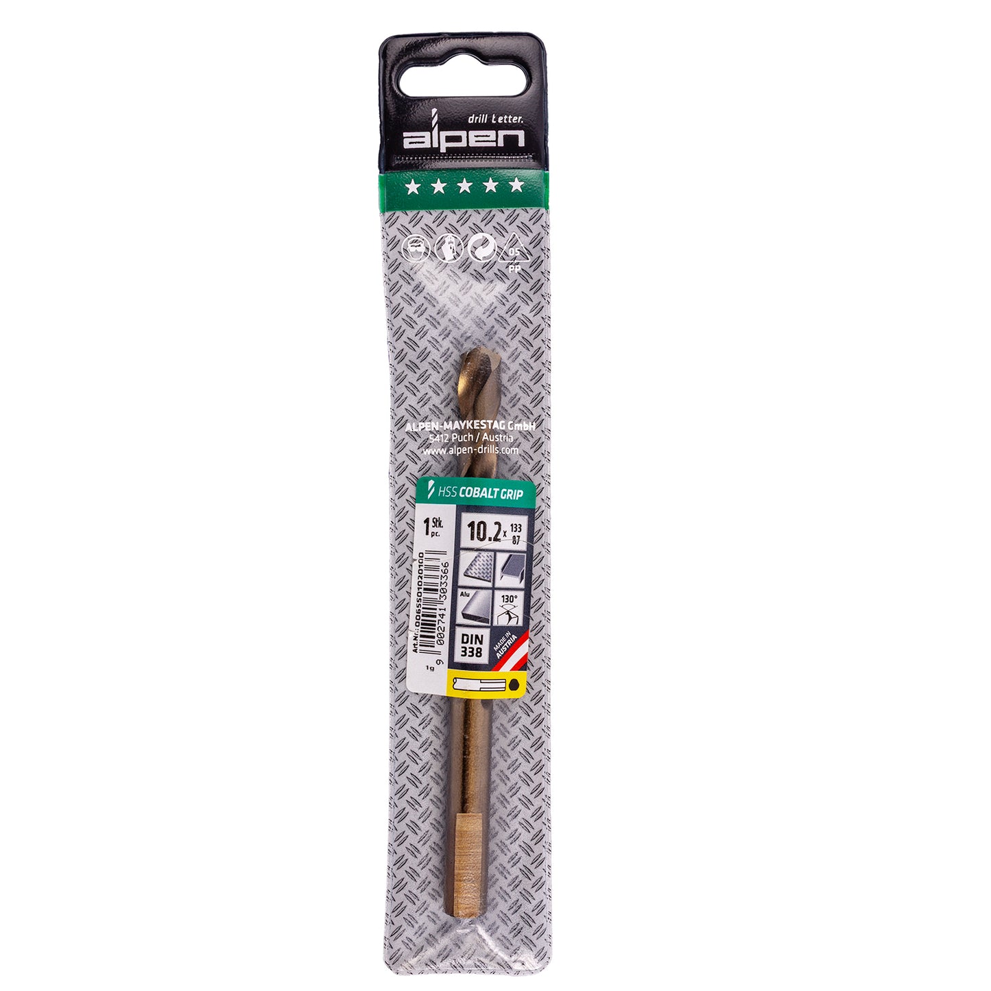 HSS COBALT 10,2 PLW GRIP 3-SIDED