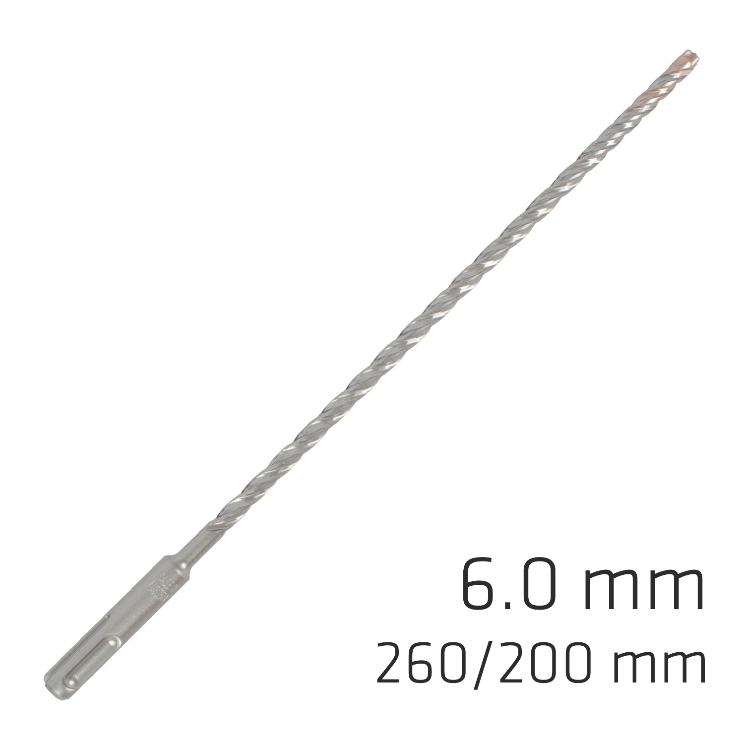 FORCE X 6.0 x 260/200 SDS-PLUS REBAR DRILL BIT X4 CUTTING EDGES - BULK