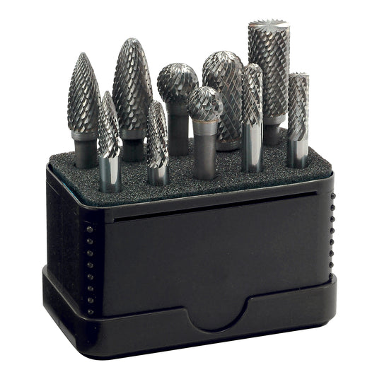 TUNGSTEN BURR SET 10PIECE