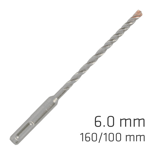 FORCE X 6.0 x 160/100 SDS-PLUS REBAR DRILL BIT X4 CUTTING EDGES