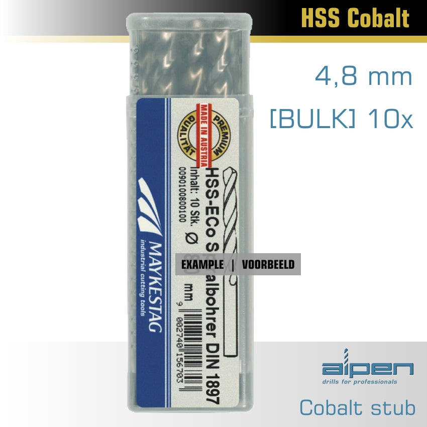 ALPEN COBALT DRILL SHORT BULK 4.8MM – Brick Paradise & Hardware Online