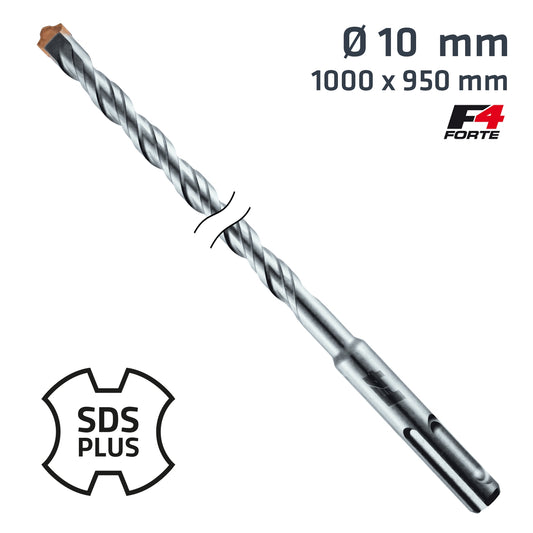 SDS PLUS HAMMER BIT 1000 X 950MM 10MM
