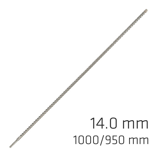 FORCE X 14.0 x 1000/950 SDS-PLUS REBAR DRILL BIT X4 CUTTING EDGES