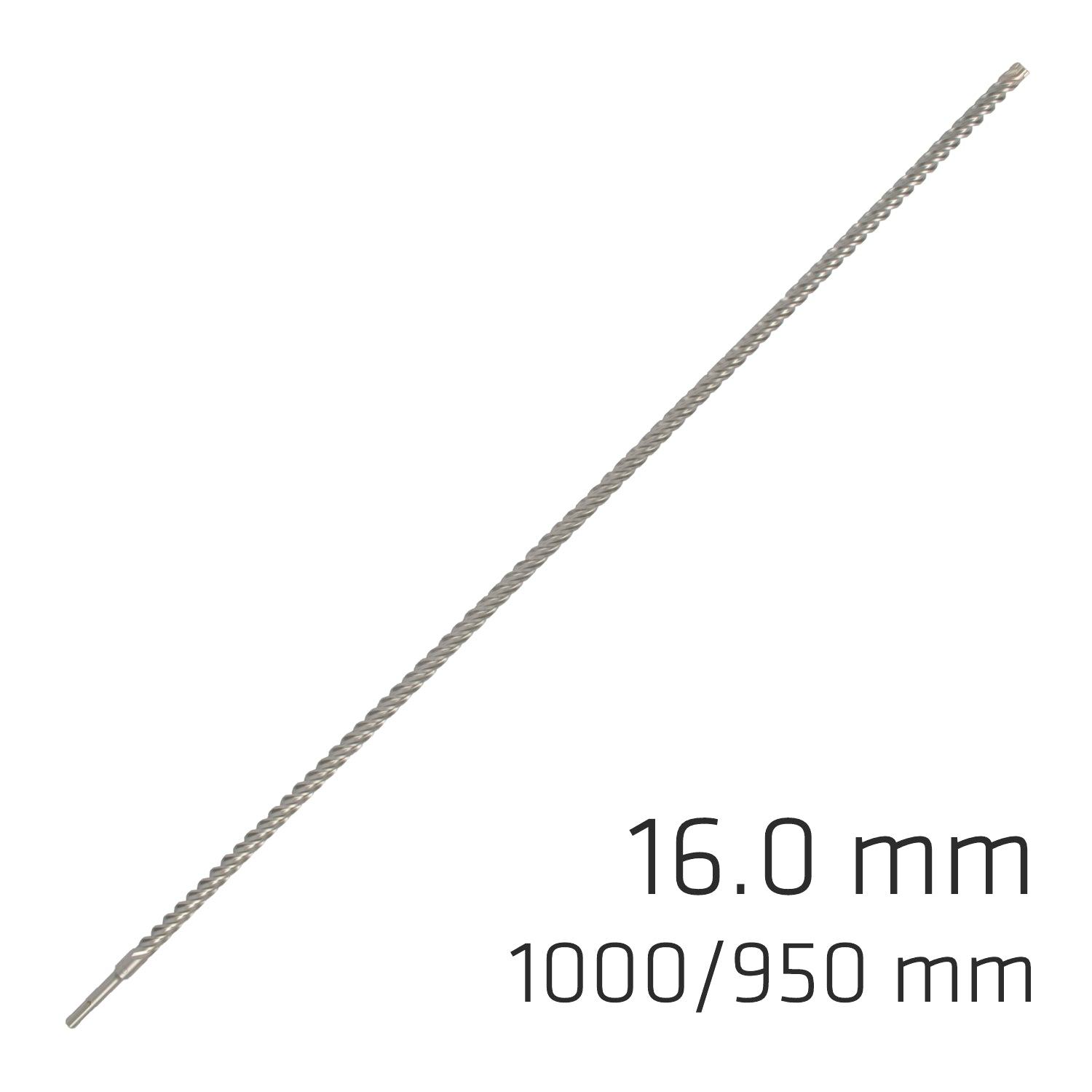 FORCE X 16.0 x 1000/950 SDS-PLUS REBAR DRILL BIT X4 CUTTING EDGES