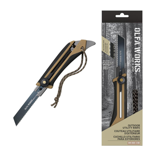 OLFA OUTDOOR UTILIYU KNIFE SAND COLOUR