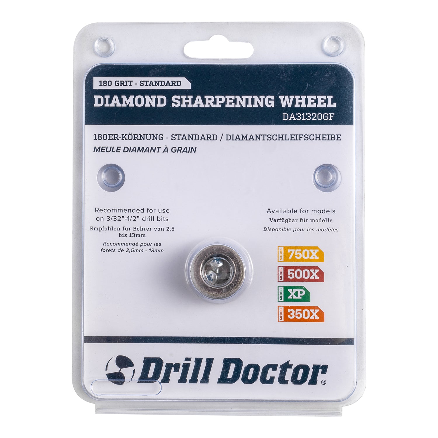 180 GRIT STD DIAM. WHEEL FOR XP/500X/750X 2.5MM-13MM DRILLS PP31322KF