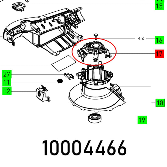 MOTOR RETAINER ETS 150 EC