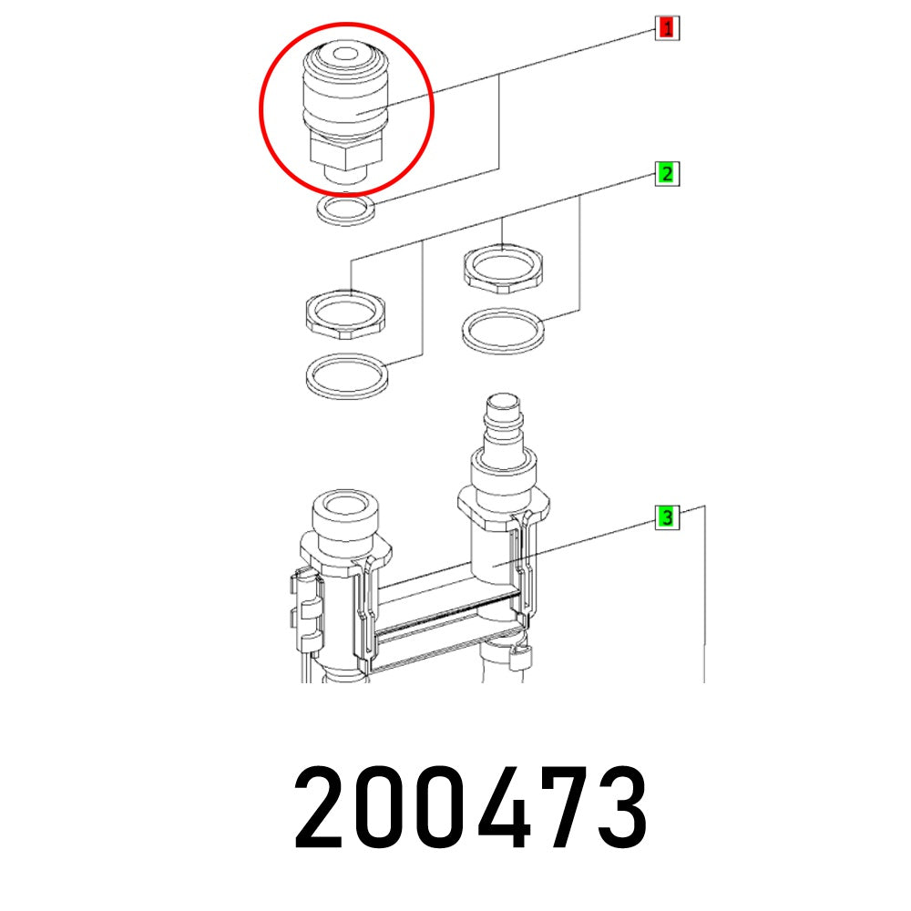 QUICK COUPLER SO KD-1-4 ET-BG