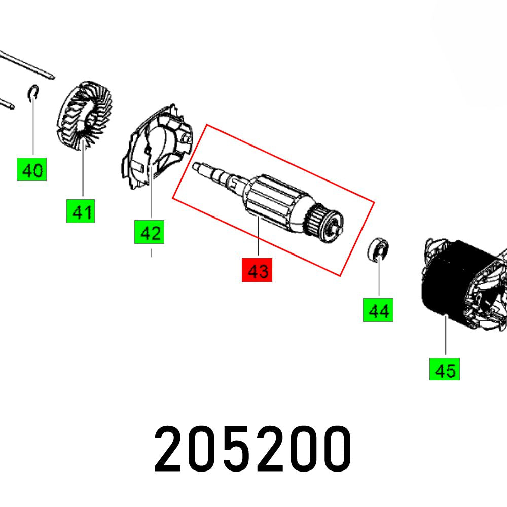 ARMATURE 230V CS 50 EB