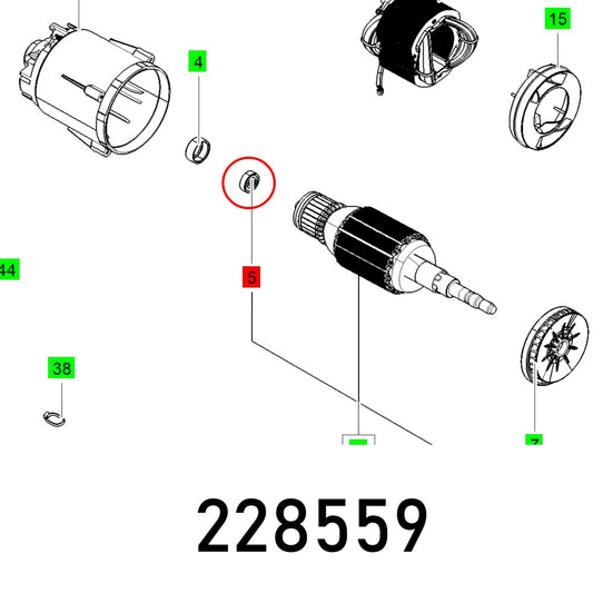 BALL BEARING 608 2Z C3 DIN 625