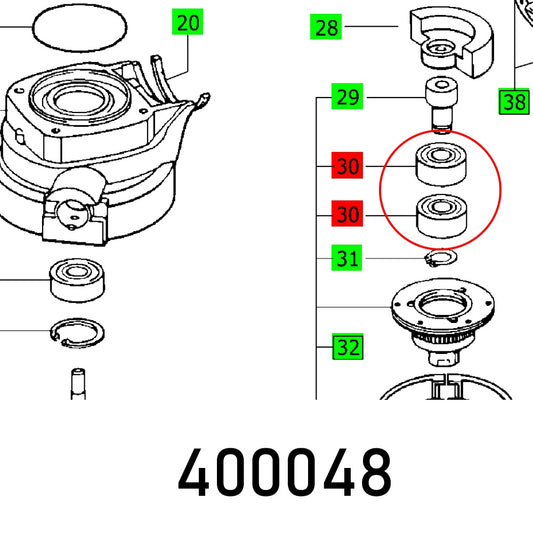 BALL BEARING 6001 RS-Z DIN 625 C3
