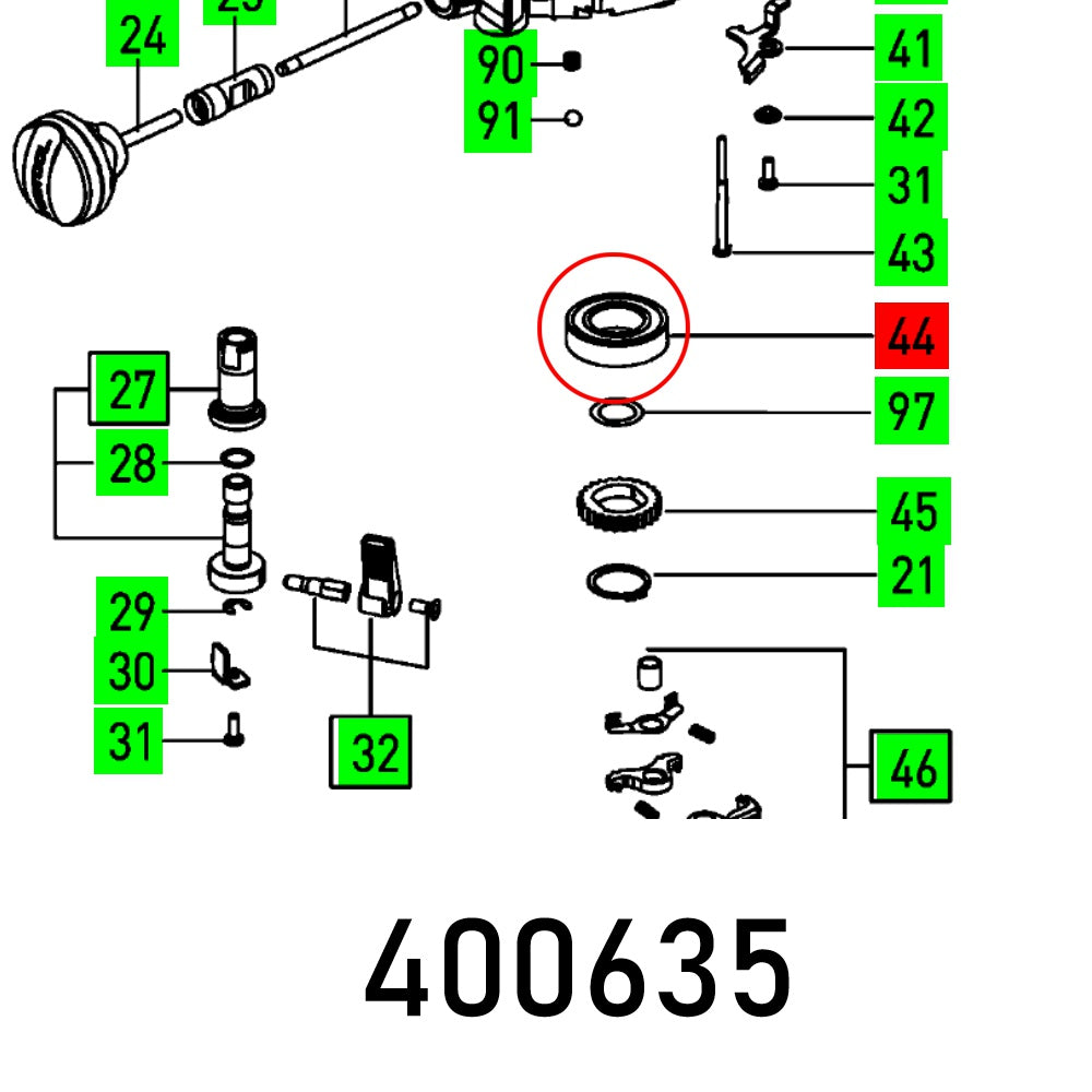 BALL BEARING OF 2000-1