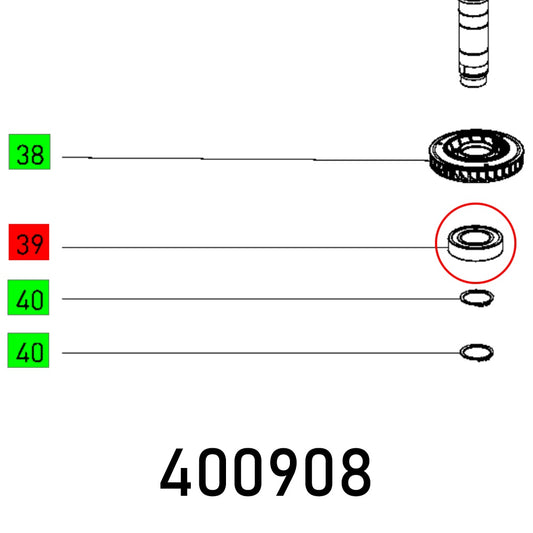 BALL BEARING 6005 VDW1 CM AV2 S U152M