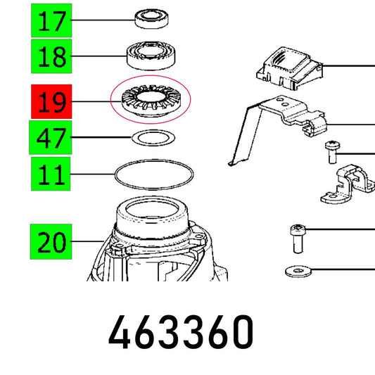 RING GEAR RO 125 EQ