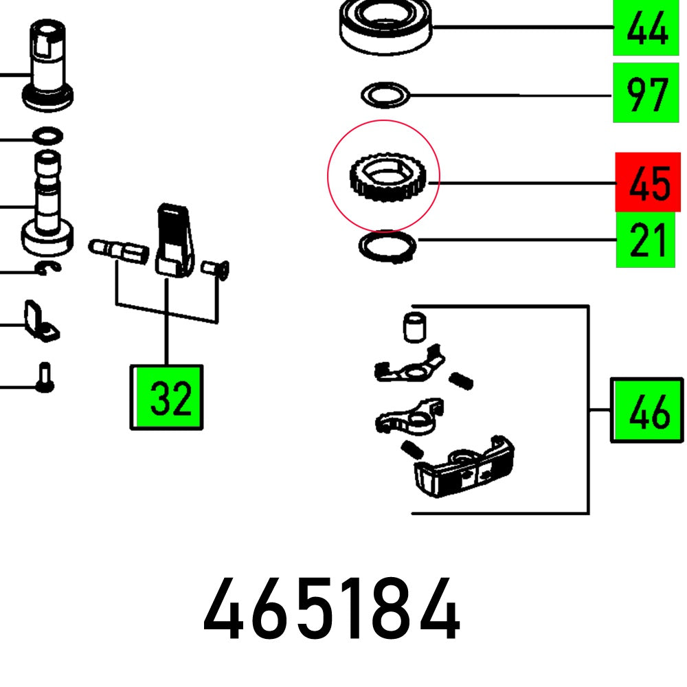 GEAR OF 1400 EBQ