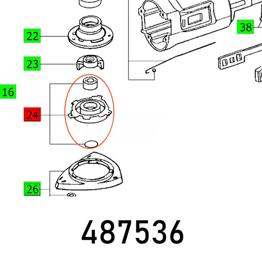 BASE PLATE DX93 E KOMPL.