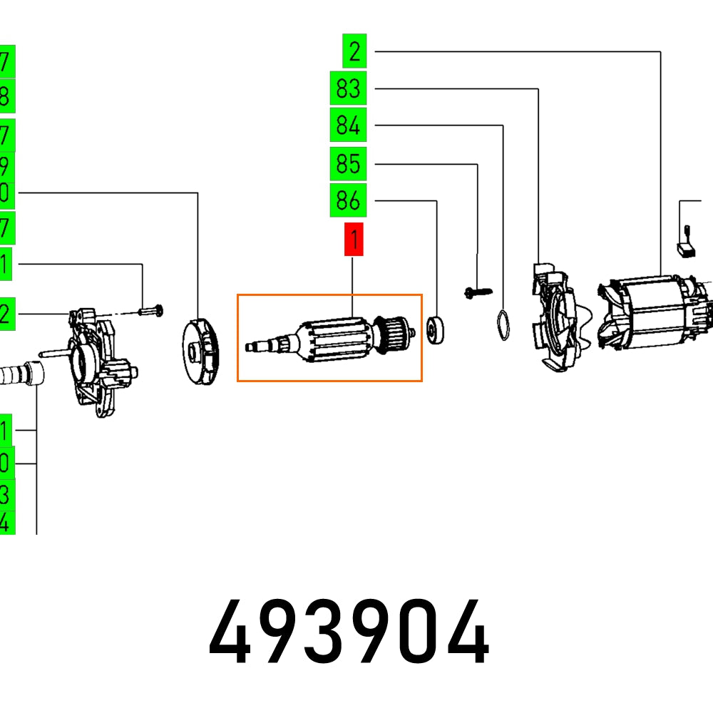 ARMATURE DF 500 Q