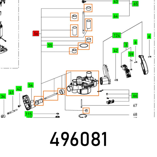 BEARING COVER OF 2200 EB