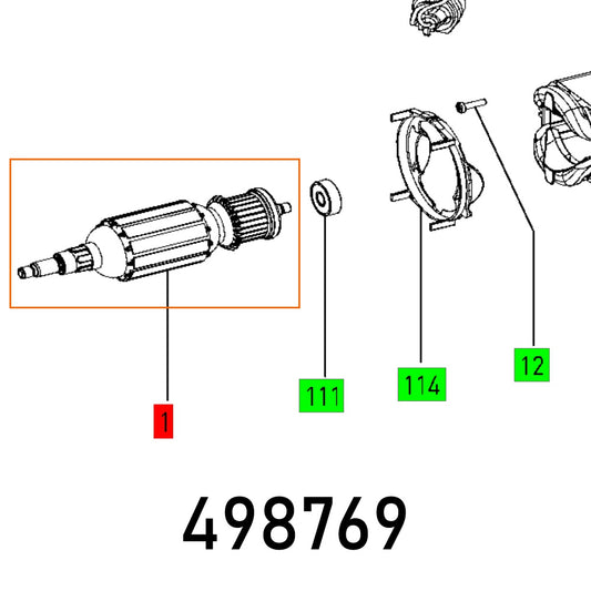 ARMATURE DF 700 EQ 230V