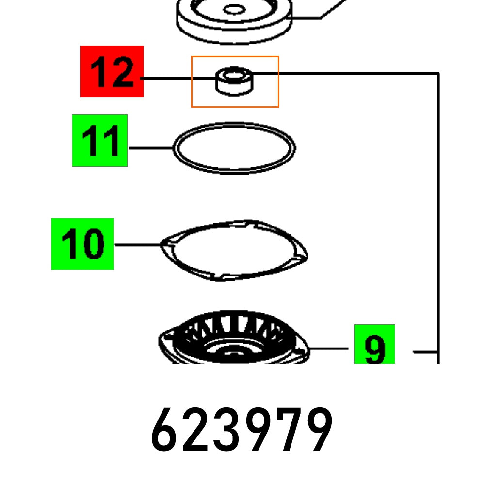 DISTANCE RING AGP 125-14 CQ
