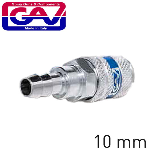 HARDENED STEEL QUICK COUPLER 10MM HOSE TAIL