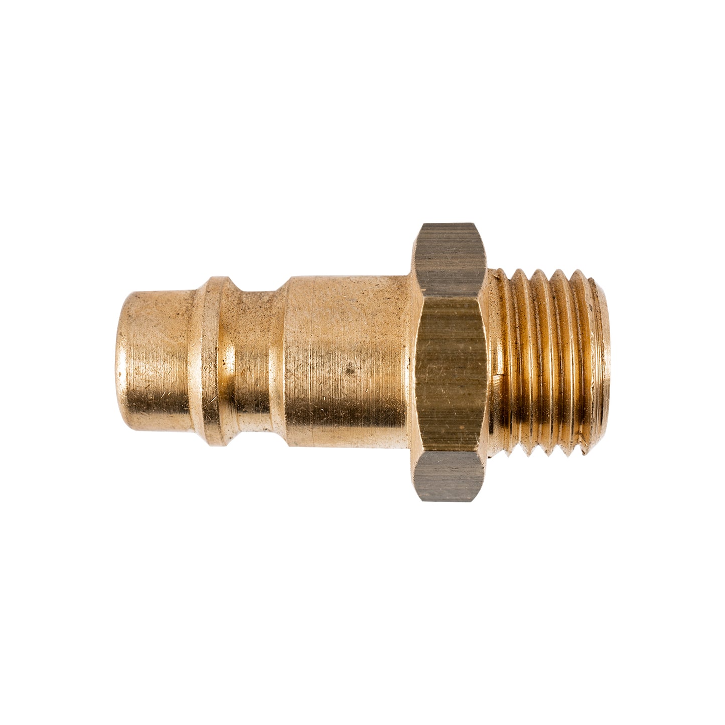 BRASS CONNECTOR 1/4'M GERMAN