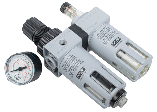FILTER REGULATOR LUBRICATOR 1/4' WITH AUTO DRAIN
