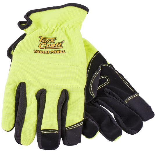 GLOVE YELLOW 2XL WITH PU PALM MULTI PURPOSE
