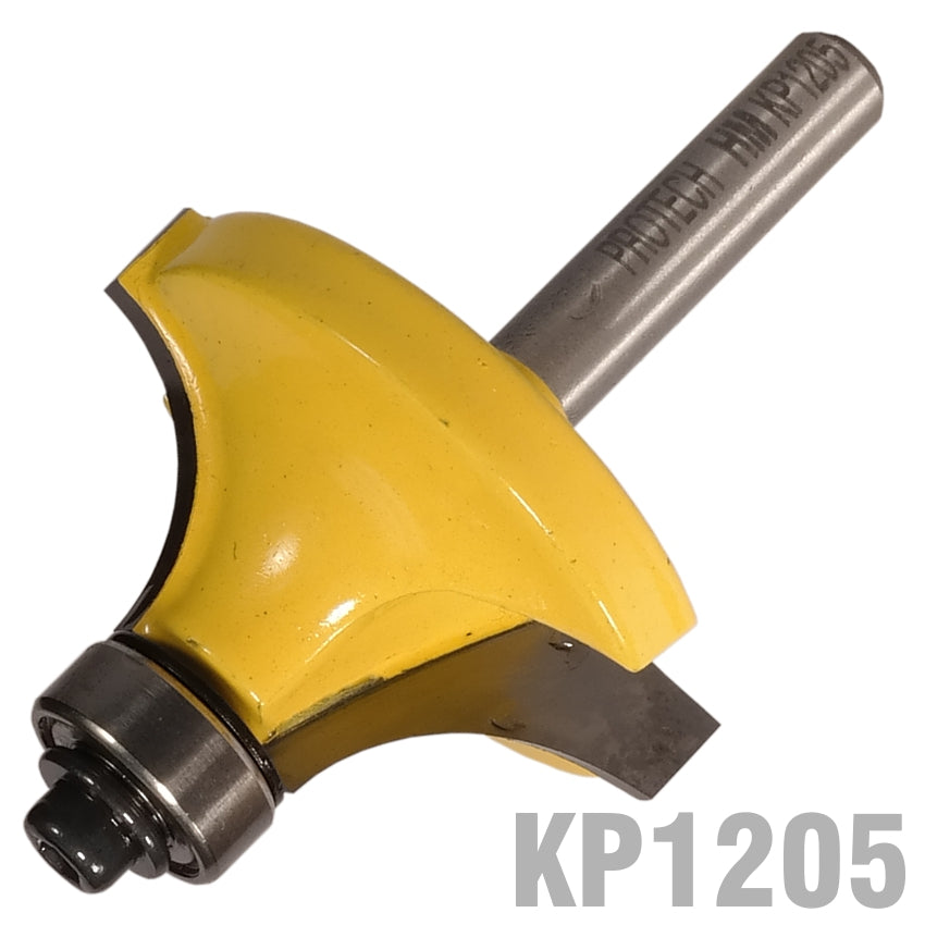 CORNER ROUNDING 1 1/2' X 3/4' (1/2' RADIUS) 1/4' SHANK