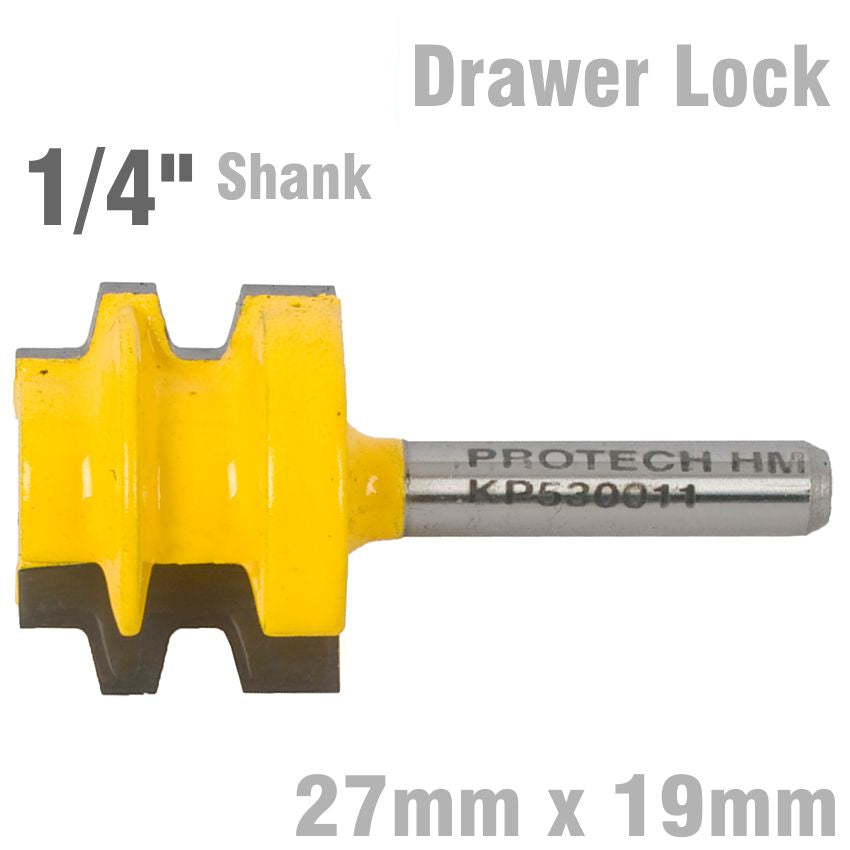 DRAWER LOCK 27MM X 19MM  1/4' SHANK