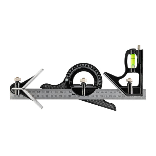COMBINATION SQUARE & PROTRACTOR 3PC SET