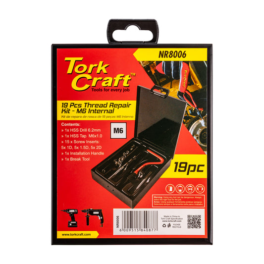 THREAD REPAIR KIT M6 X 1.0MM INTERNAL (METAL BOX)