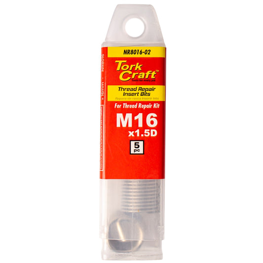 THREAD REPAIR KIT M16 X 1.5D REPLACEMENT INSERTS 5PCE