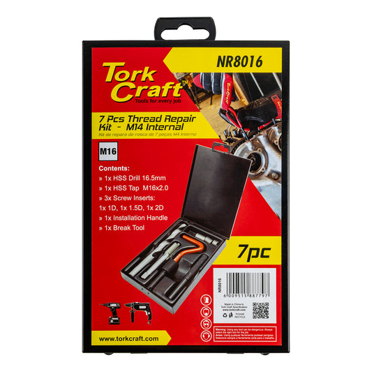 THREAD REPAIR KIT M16 X 2.0MM INTERNAL (METAL BOX)