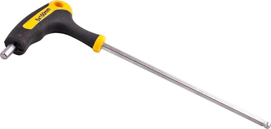 BALL POINT T HANDLE HEX ALLEN KEY 5.0MM X 150MM