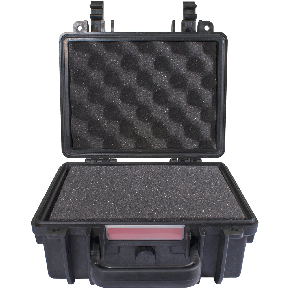 HARD CASE 250X220X120MM OD WITH FOAM BLACK WATER & DUST PROOF (221609)