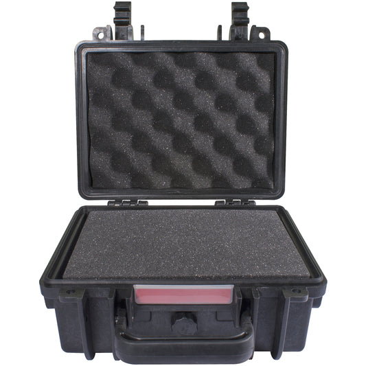 HARD CASE 250X220X120MM OD WITH FOAM BLACK WATER & DUST PROOF (221609)