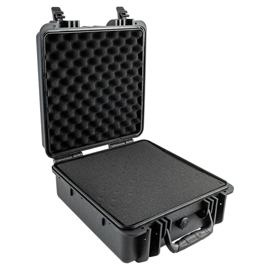 HARD CASE 430X370X215MM OD WITH FOAM BLACK WATER & DUST PROOF (333517)