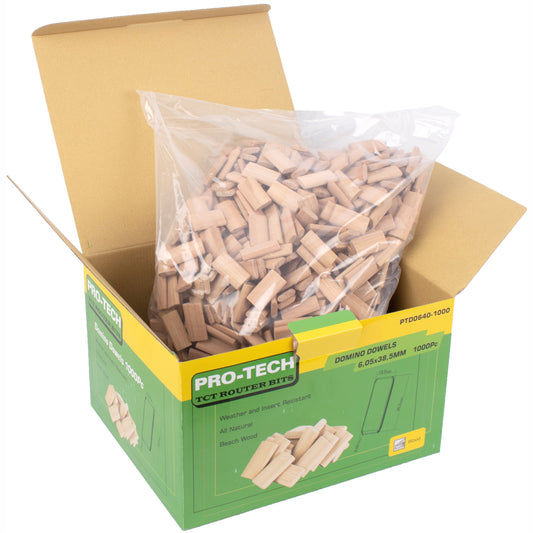 DOMINO TENON 6X40MM 1000PC BOX BEECH WOOD