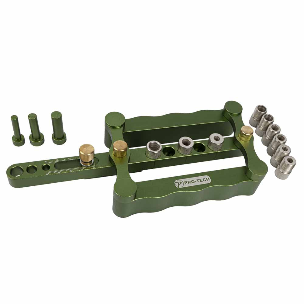 DOWEL JIG SELF-CENTERING 6/8/10MM ALUM. 16MM - 60MM RANGE