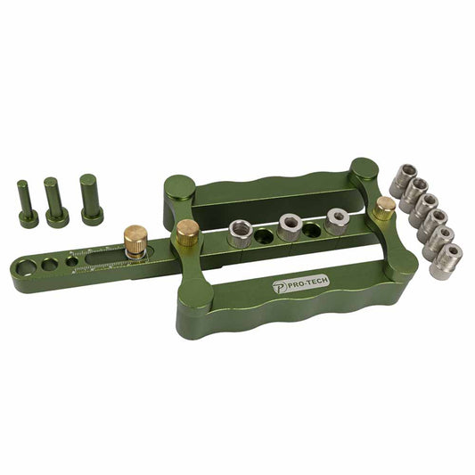 DOWEL JIG SELF-CENTERING 6/8/10MM ALUM. 16MM - 60MM RANGE