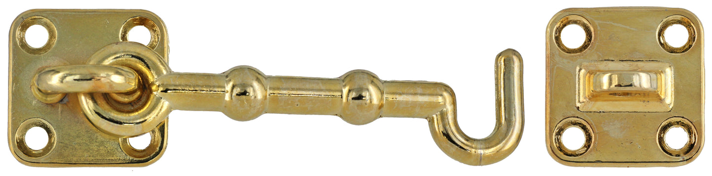 Cabin Hook Brass Plated 100mm (1)