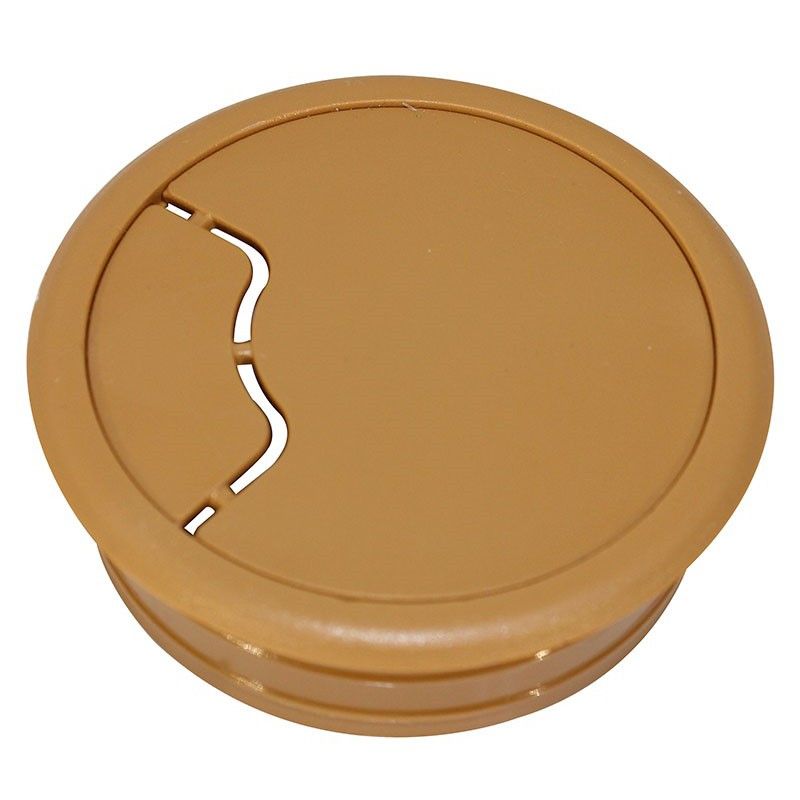 Cable Outlet Plastic Oak  (1)
