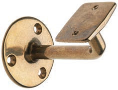 Hand Rail Bracket Chrome Flat Cranked  (1)