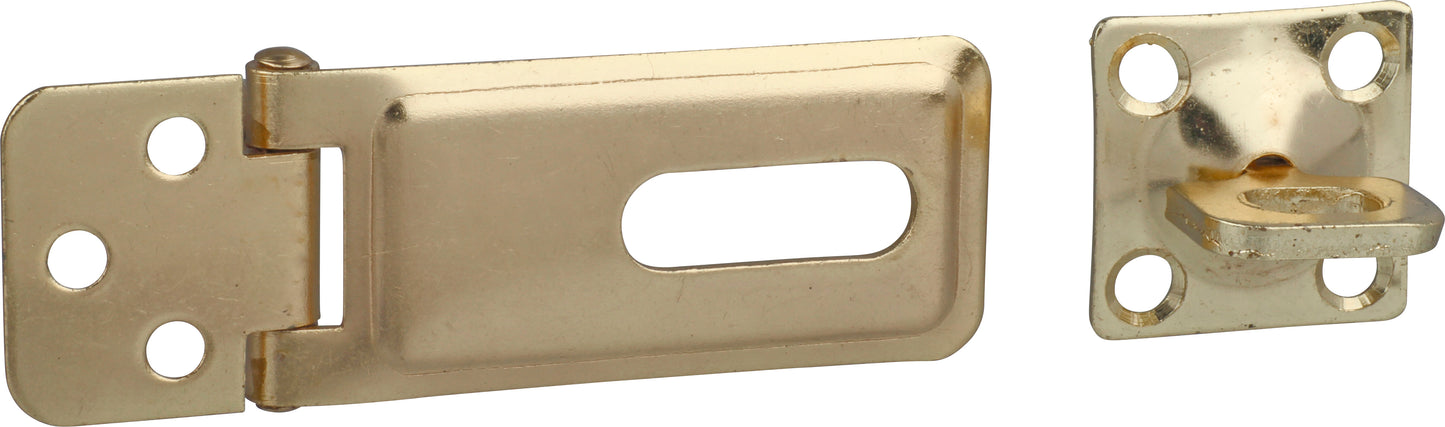 Hasp & Staple Brass Plated 150mm (1)