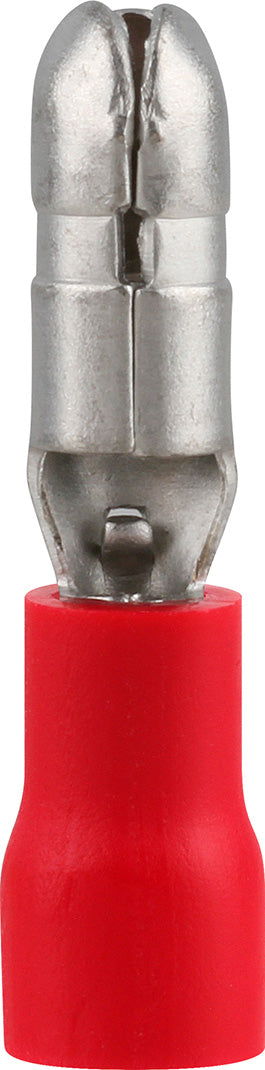 Pre-Ins Bullet Terminal Male Red 4mm (8)