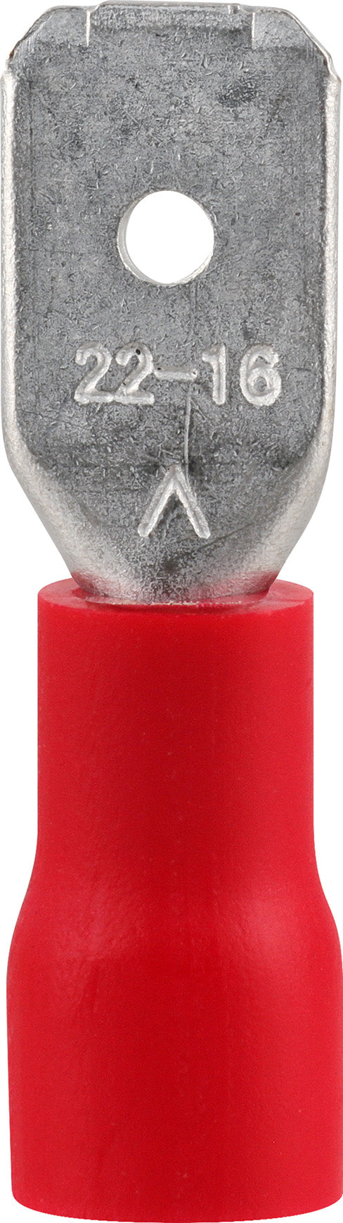 Pre-Ins Male Disconnect Red 6.3mm (8)