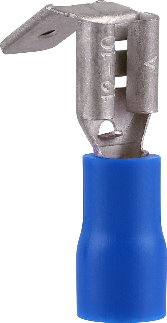 Pre-Ins Piggy Back Terminal Blue 6.3mm (8)