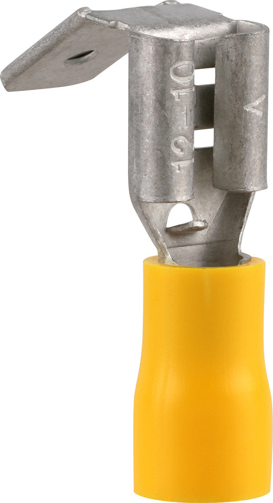 Pre-Ins Piggy Back Terminal Yellow 6.3mm (25)