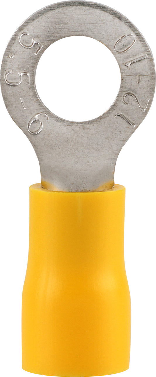 Pre-Ins Ring Terminal Yellow 6mm (25)